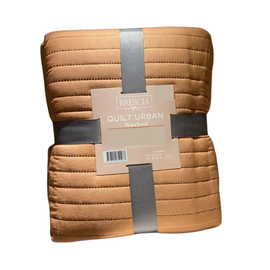 Cubrecama Quilt Brescia Queen Camas de 160x200 Urban Caramelo