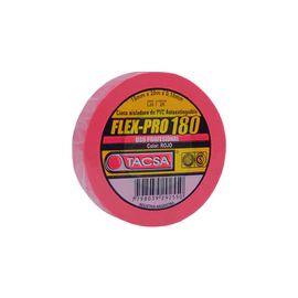 CINTA AISLADORA ROJO DE PVC AUTO EXTINGUIBLE X 10M TACSA