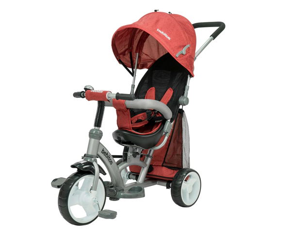 Triciclo Gigante con Asiento Giro 360 Xg-6041 Rojo Bebitos