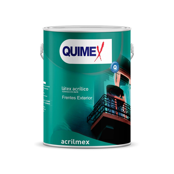 LATEX EXTERIOR CREMA LAVABLE 4L QUIMEX ACRILMEX 2302