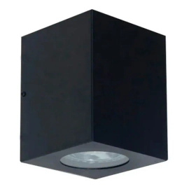 Aplique Pared Exterior Unidireccional Dicroico Gu10 Apto Led