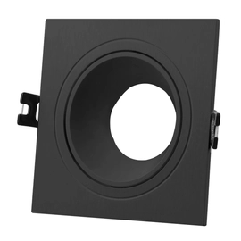 Spot Embutido Cuadrado Dicroica Ona1 Antidesl Gu10 113 X 113 X 34 Mm Negro