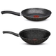 SET SARTEN Y WOK TEFAL STONE EFF L2Z1IVB81 24 Y 28CM
