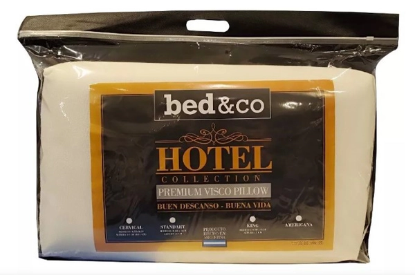 Almohada Viscoelastica King Size Con Memoria Hotel Bed&co