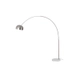 Lampara De Pie Rock Xl Base Marmol + Acero Inox Blanco