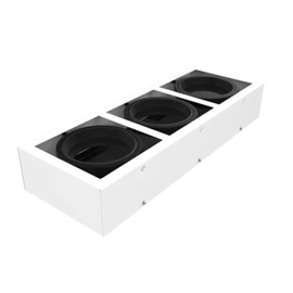 Plafon Led Ar111 Box 3 Luces Gu10 Blanco