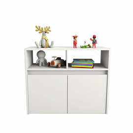 Mueble Juguetero Guardado Organizador 3037 Juguetes Ruedas Blanco
