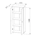 MULTIFUNCION ECO CPATAS ORLANDI BL 740 PREMIUM - BLANCO 2 PUERTAS 3 ESTANTES
