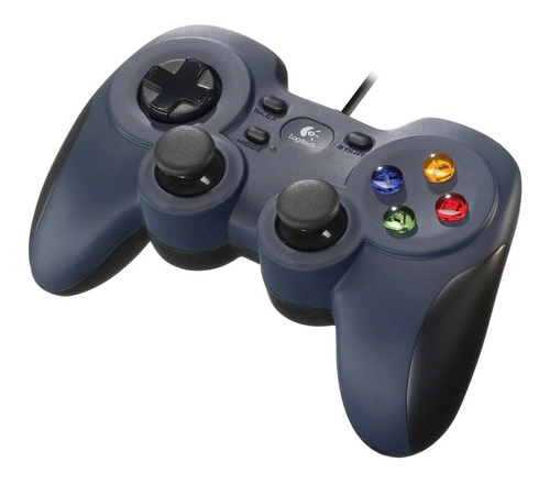 Joystick Gamepad Pc Logitech F310 Ergonomico Gaming Usb Azul/Negro