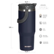 Vaso Con Doble Pared Waterdog ZUMO900IN 900 ml Indigo