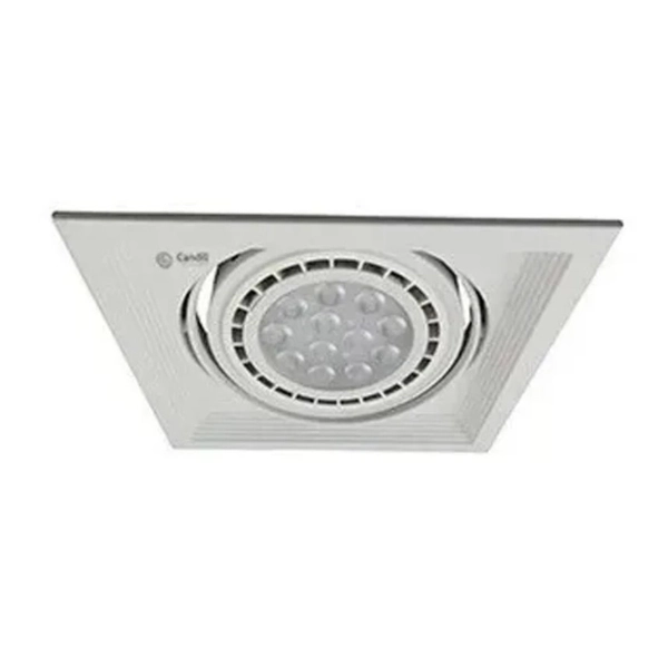 Emb Zafir Ar111 Cardanico 1 Luz 180X180Mm 12W Blanco Frio
