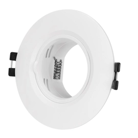 Spot Embutido Redondo Con Mov Dicroica Rita1 Diam 90 Mm Blanco