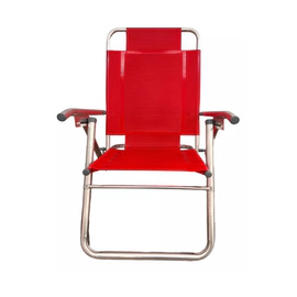 REPOSERA PLEGABLE 5 POSICIONES ROJO DESCANSAR 80000
