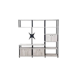 SEPARADOR CON SOPORTE TV DEGE S03 - ALASKA 3 PUERTAS DOBLES 3 CUERPOS 7 NIVELES
