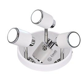 Apliques De Pared Lampara Led Julita 3 Base Redonda Luz Blanco