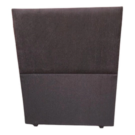 Respaldo Sommier Super Queen 160cm Tapizado Liso Chenille Color Chocolate