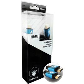 CABLE DOOKU DK-H30 HDMI CONECTOR MACHO A MACHO GOLD 24K 3MTS