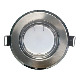 Spot Led Embutir Redondo Acero Con Dicroica 7w Frío
