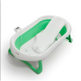 BAÑERA PLEGABLE LOVE B330 VERDE REDUCTOR DE BAÑERA TERMOMETRO DIGITAL B340 (2