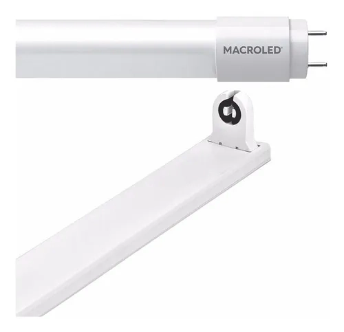 Pack X 10 Liston Con Tubo Led 18W 220V T8 120Cm Calido