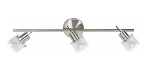 Linea Cuba Vidrio 3 Luces Gu10 Platil