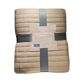 Cubrecama Quilt Brescia 2 1/2 plaza Urban Beige