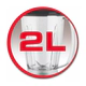 LICUADORA MOULINEX LM270558AR OPTIMIX PLUS ROJA - 2 VEL 550W 2LTS