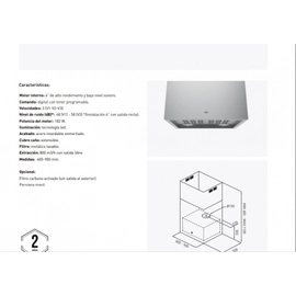 Campana Isla TST Kuba 60 A 3V 245-60