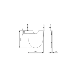 Tapa de bidet Ferrum marina 1 ag UF THB1U-B // MAR-TP-003-BL