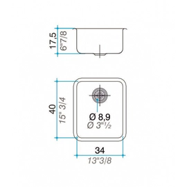 Bacha de Cocina c/antirrebalse Johnson Q40