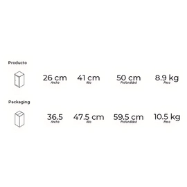 Cava Vondom de vino para 6 botellas linea Acero T6