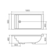 Hidromasaje Ferrum 190x90x57 azteca base10 jets H-AZT-19-10-B-D