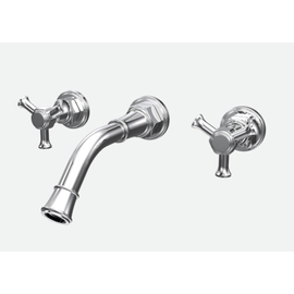 Griferia Lavatorio De Pared Antique Cruz Cromo Andez 550.40