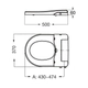 Tapa de inodoro Ferrum traful asiento con sistema de bidet blanca