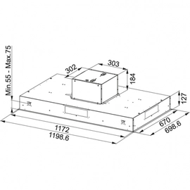 Campana de empotrar Spar Maris Cieling 120cm 3482-164