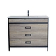 Vanitory Campi iron100 roble/vintage con mesada 1 agujero