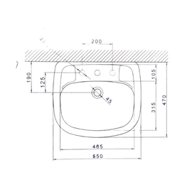 Lavatorio Deca Vogue Plus Premium 1 ag bco L.51.17