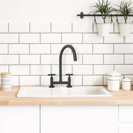 Griferia de cocina Peirano Black Velvet cruz 51-190