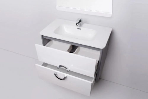 Vanitory Mueble De Baño Colgante Circle 60 Campi Moderno 1 Ag