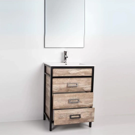 Vanitory Campi iron 60 vintage con mesada 3 ag IR60RCL3