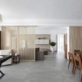 Porcelanato Vite 80x80 Rocca Grey out cal 1º