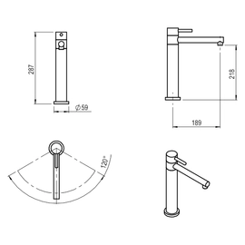 Griferia de cocina Monocomando Hidromet One skin 03070SKIN
