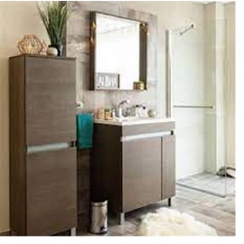 Armario Schneider Aqua Glass Carvalho 40 cm