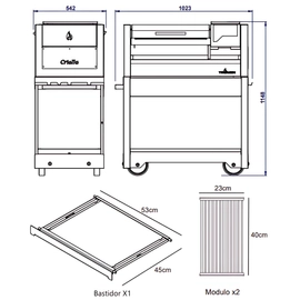 Parrilla Asador Tromen Criolla 02-000-04
