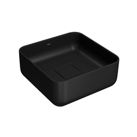 Bacha Deca de apoyo Slim cuadrada negro mate L.11030.94