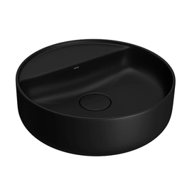 Bacha Deca apoyo slim redonda negro mate 1AG