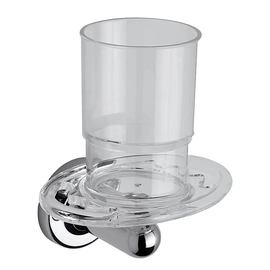 Porta cepillos FV allegro cromo con vaso 0169/15-B-CR