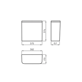 Deposito De Apoyar Ferrum Dual Veneto blanco VNT-DP-001-BL