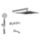 Griferia de ducha Hidromet 3V c/duchador New Castle 51005CRCR