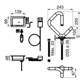 Grifeía de lavatorio FV na clip monocomando 0181/N4-FB